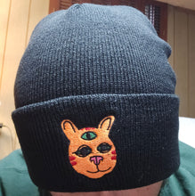 Load image into Gallery viewer, Three-Eyed Cat Beanie
